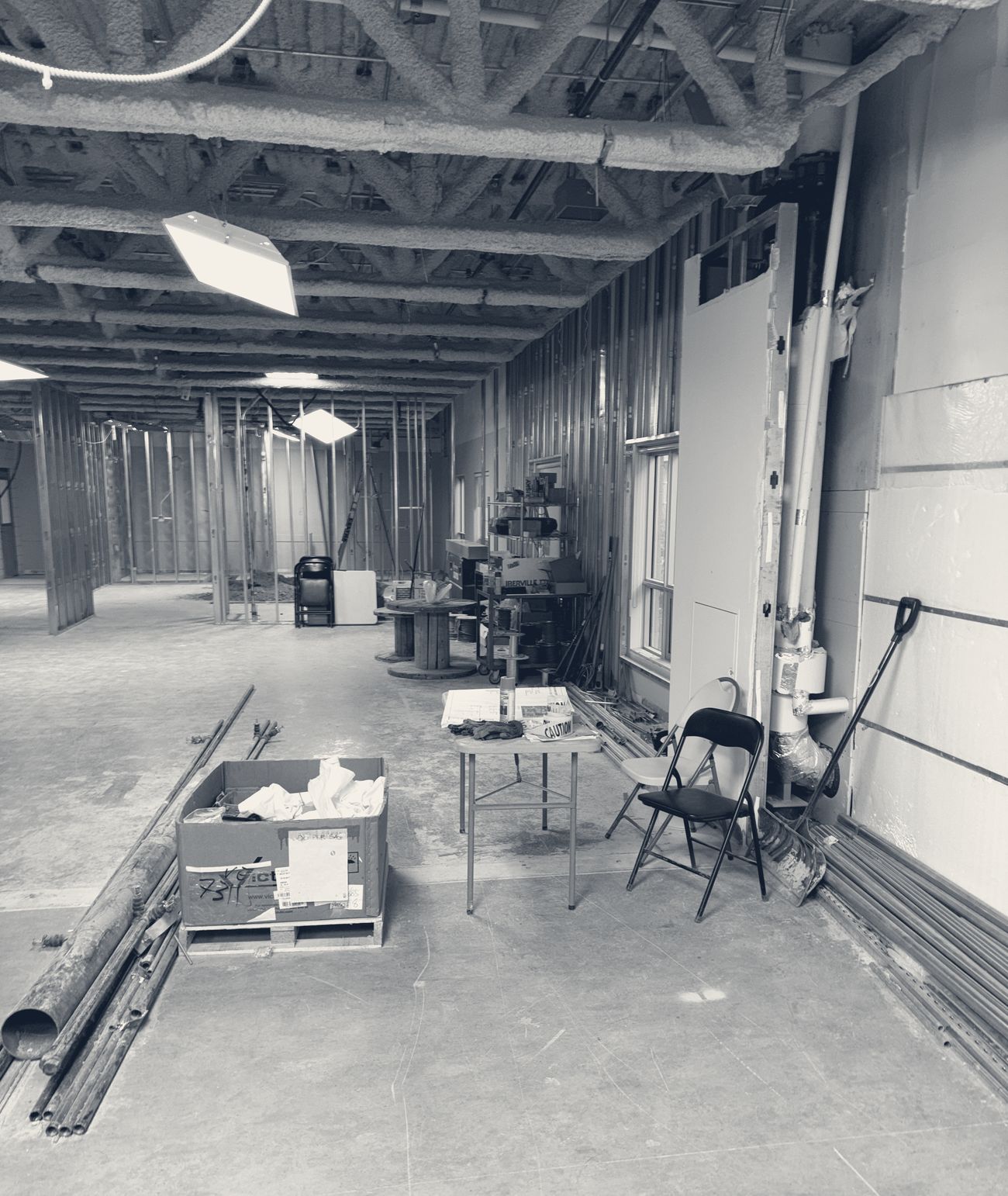 Demolition in progress