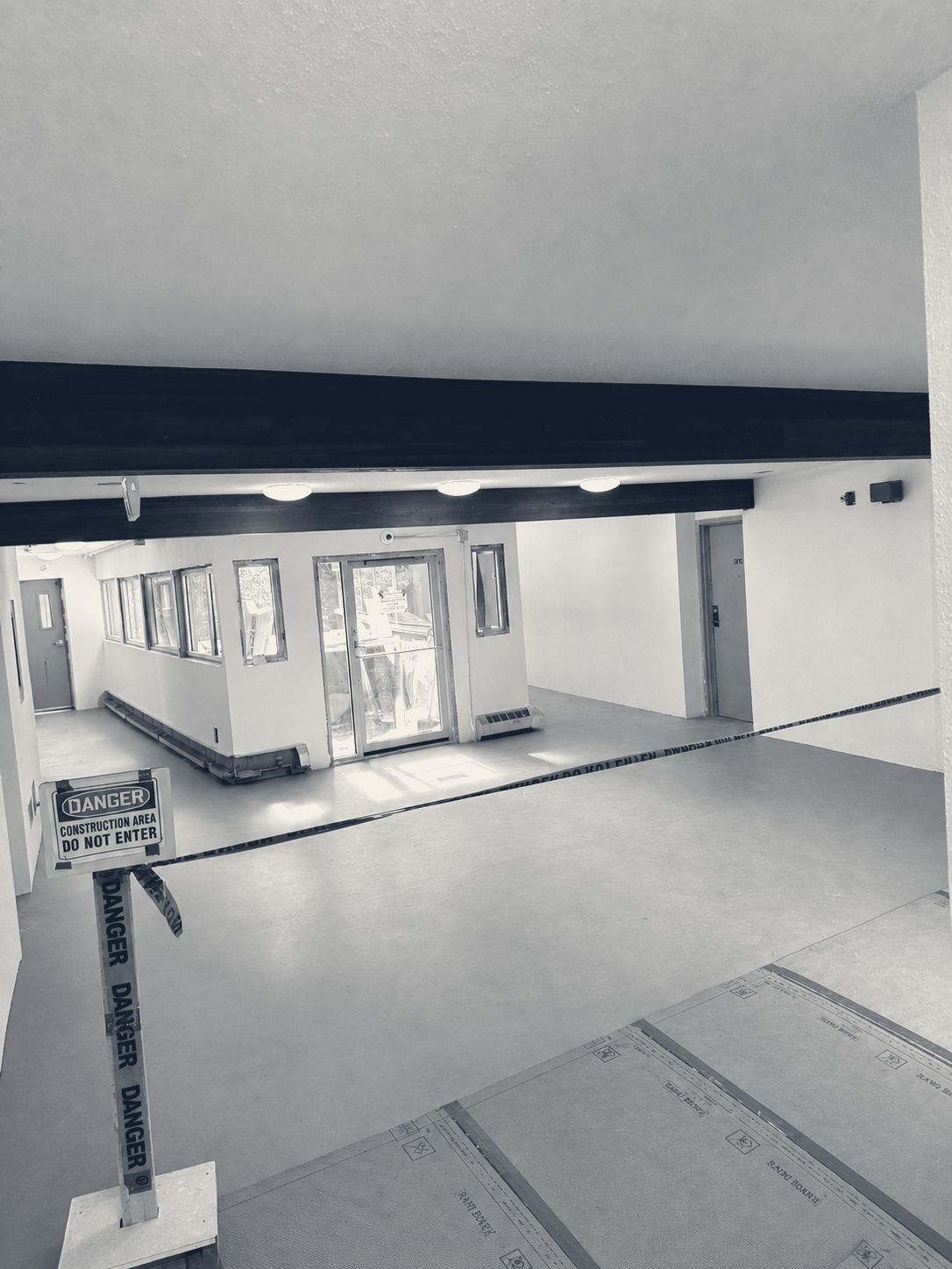 Phased works in an occupied building